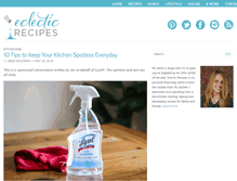 Tablet Screenshot of eclecticrecipes.com